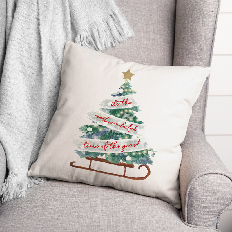 Coussin décoratif «Most Wonderful Tree», 20 po x 20 po