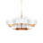 Grand Lotus 6 - Light Wrought Iron Dimmable Geometric Chandelier