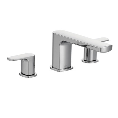 Garniture de robinet de baignoire romaine à deux poignées Rizon
