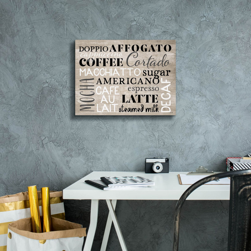 "Coffee Board" par Yass Naffas Designs, H 12 po x l 16 po x P 0,75 po