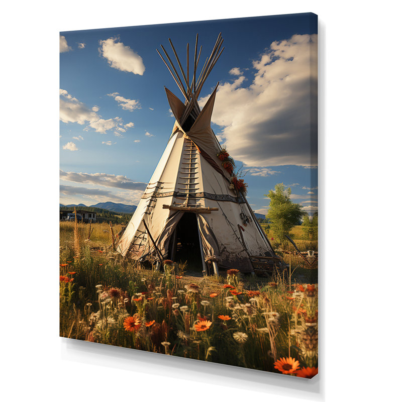 Corail beige naturel Tipi Serenitys Refuge Native Tipi Serenitys Refuge, H 32 po x l 16 po x P 1 po