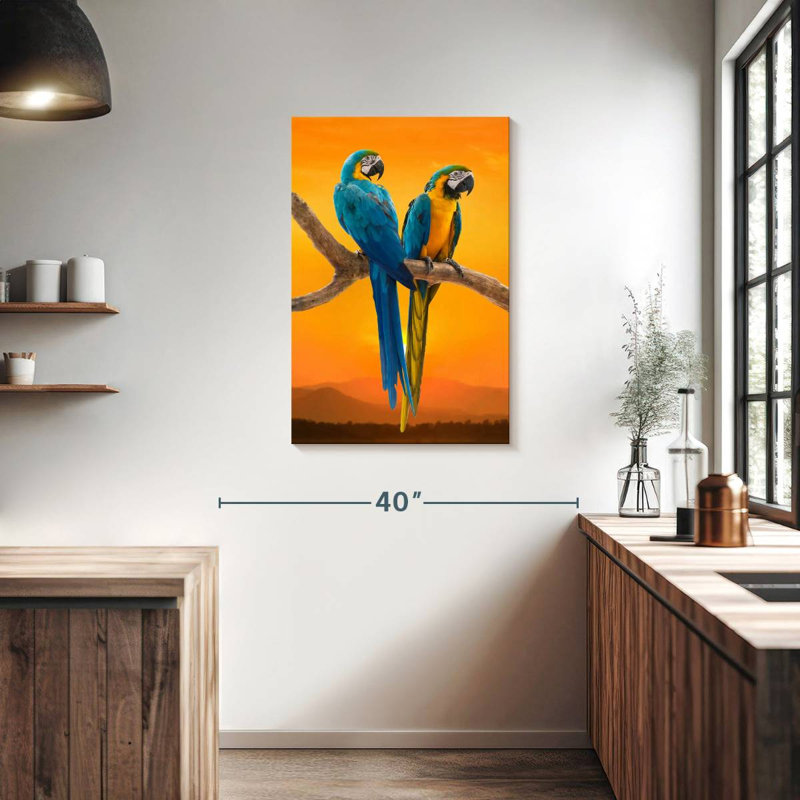 Brampt Sunset Macaw, 36" H x 24" W