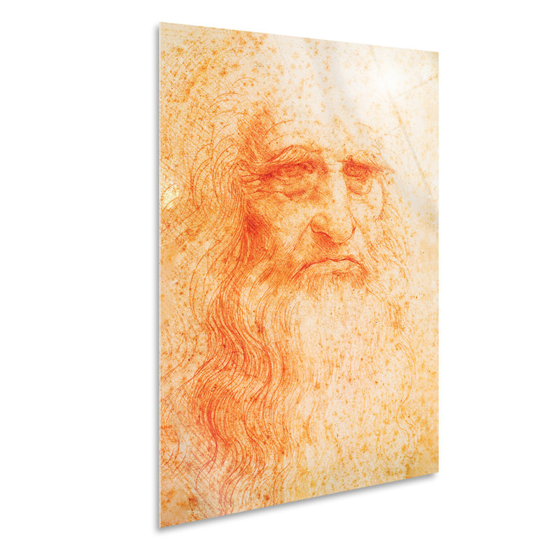 Self-portrait by Leonardo Da Vinci - No Frame Painting, Plastic/Acrylic, 100cm H x 70cm W