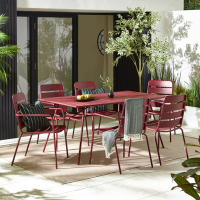 6 - Person Rectangular Patio Dining Set
