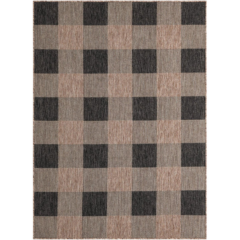 Tapis intérieur / extérieur Borrego , Rectangle 5 pi 1 po x 7 pi 1 po