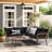  L-Shape Outdoor 5-Person Sofa Seating Group With Cushions-287616955
