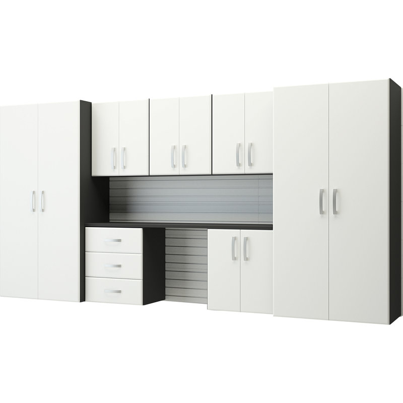 Deluxe 7 Piece Complete Storage System, White/White