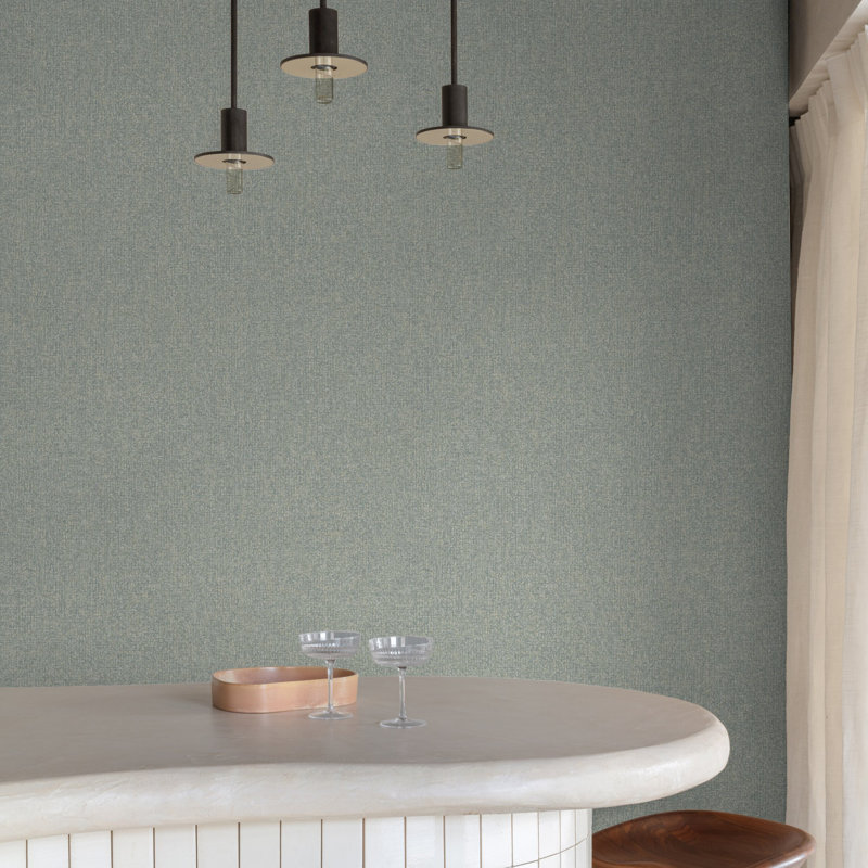 Surfaces Collection Stone Texture Wallpaper Roll, Light Grey