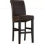 Tabouret de comptoir rembourré avec structure en bois massif