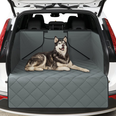 SUV Cargo Liner For Dogs, Pet Trunk Cargo Cover Mat Car Bumper Flap Protector For Suvs Vans Trunks