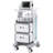 3 Tiers Lab Carts Mobile Medical Cart with 2 Drawers & 1 Top Tray White, Trolley Storage Cart with ABS Material