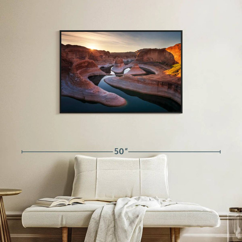 Paysage d'Alvord Reflection Canyon, H 25 po x l 37 po