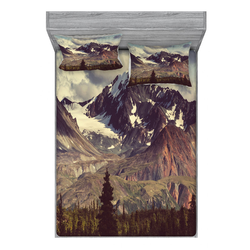 Microfiber Sheet Set, Queen Sheet Set with Fitted Sheet