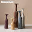Vases cylindriques en céramique/porcelaine jaunes, blancs et bleus