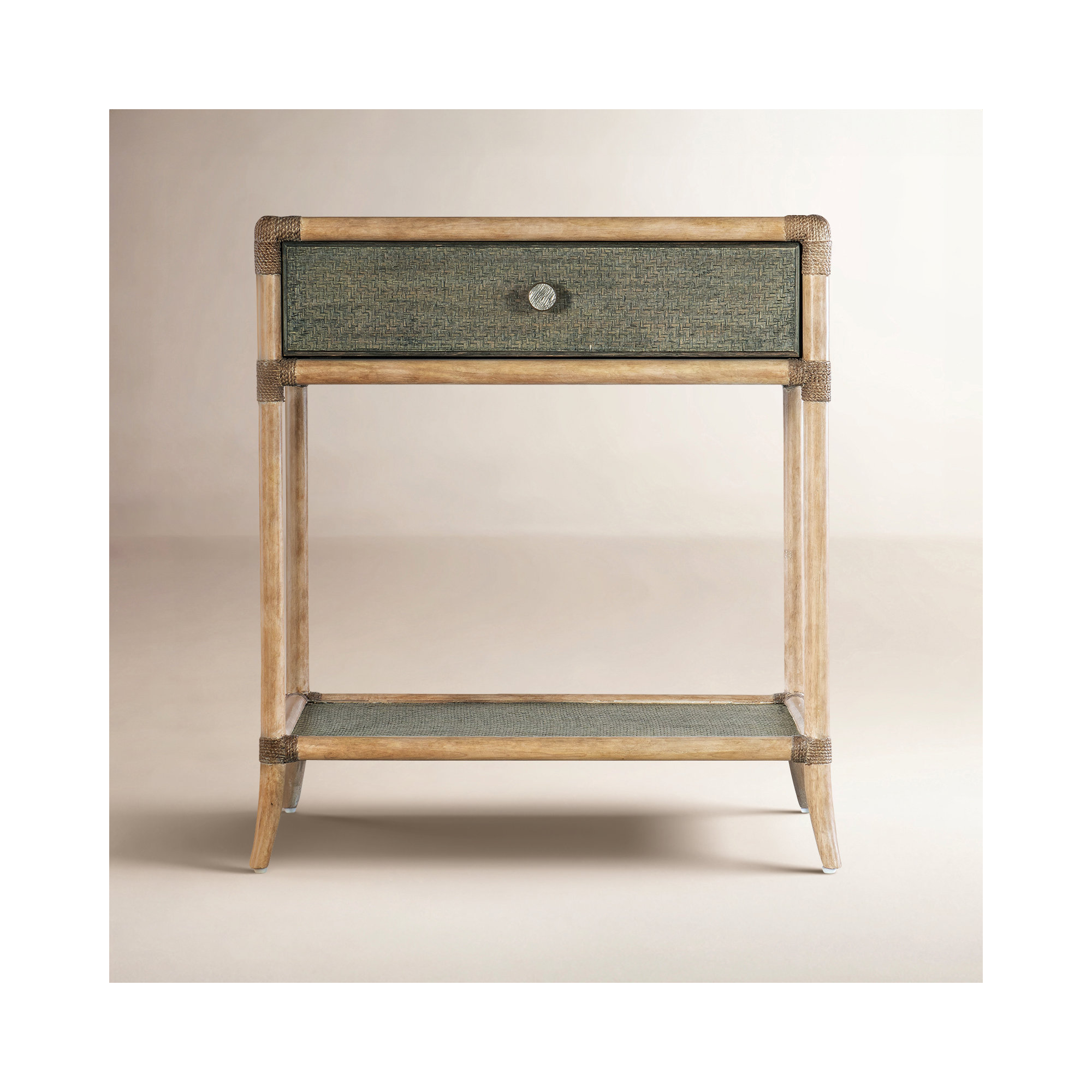 Retreat 1 - Drawer Nightstand, Dune/Green