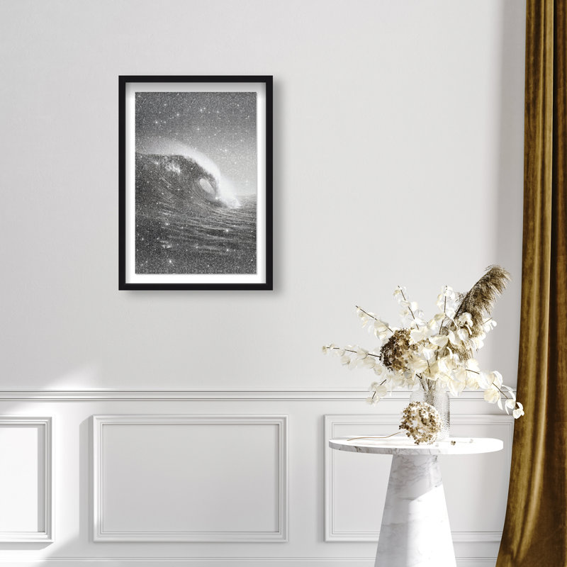 Tectonic Flow II Print by Oliver Gal, 16.5"H x 11.5"W, Black Shadowbox