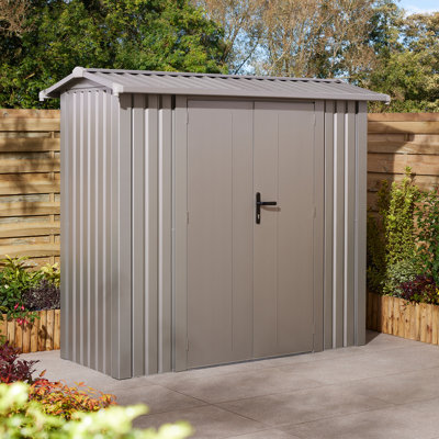 Rowlinson Brentvale Premium Apex Metal Shed 8x4