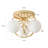 3-light Glass Flush Mount Lights-592787645