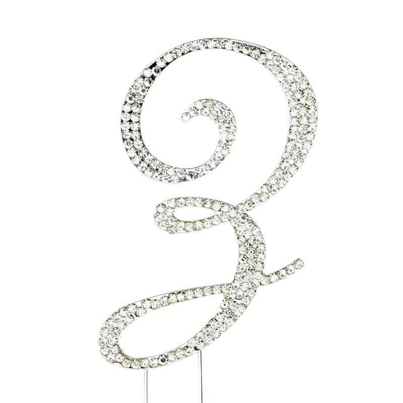 Surmatelas à gâteau rhinestone z ", Argent