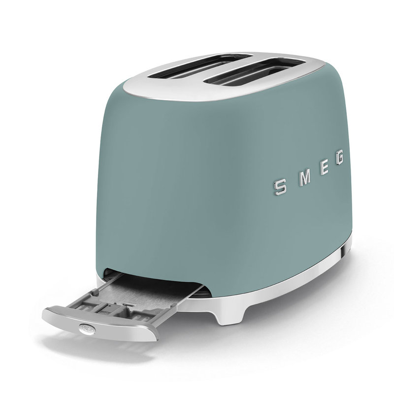 SMEG 50's Retro Style 2 Slice Toaster, Emerald Green