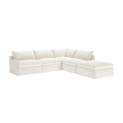 Wrenley 5-Piece Slipcovered Modular Sectional by Birch Lane
