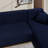 Thick Velvet L-Shaped Sofa Cover - Sectional Sofa Cover With 2 Throw Pillow Covers-439605150