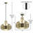16"H Sorrento Teardrop Hand Finished 1-Light Metal Pendant