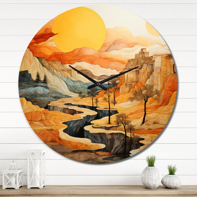 Horloge murale Cyane - Paysages