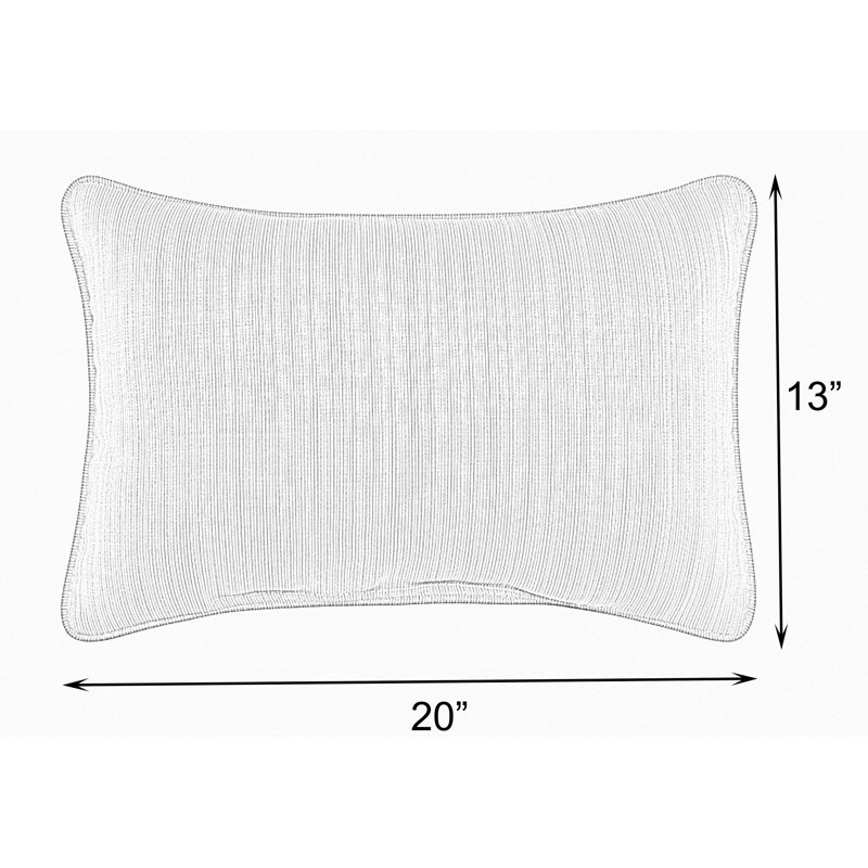  Outdoor Rectangular Pillow Cover & Insert, 13" x 20"