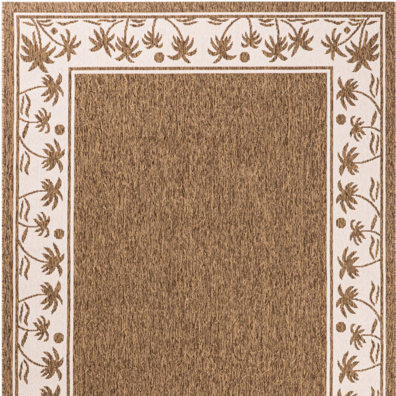 Tapis d'intérieur / extérieur brun Springcreek, Rectangle 5 pi 3 po x 7 pi 7 po