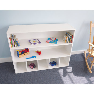 5 Compartment Manufactured Wood Shelving Unit