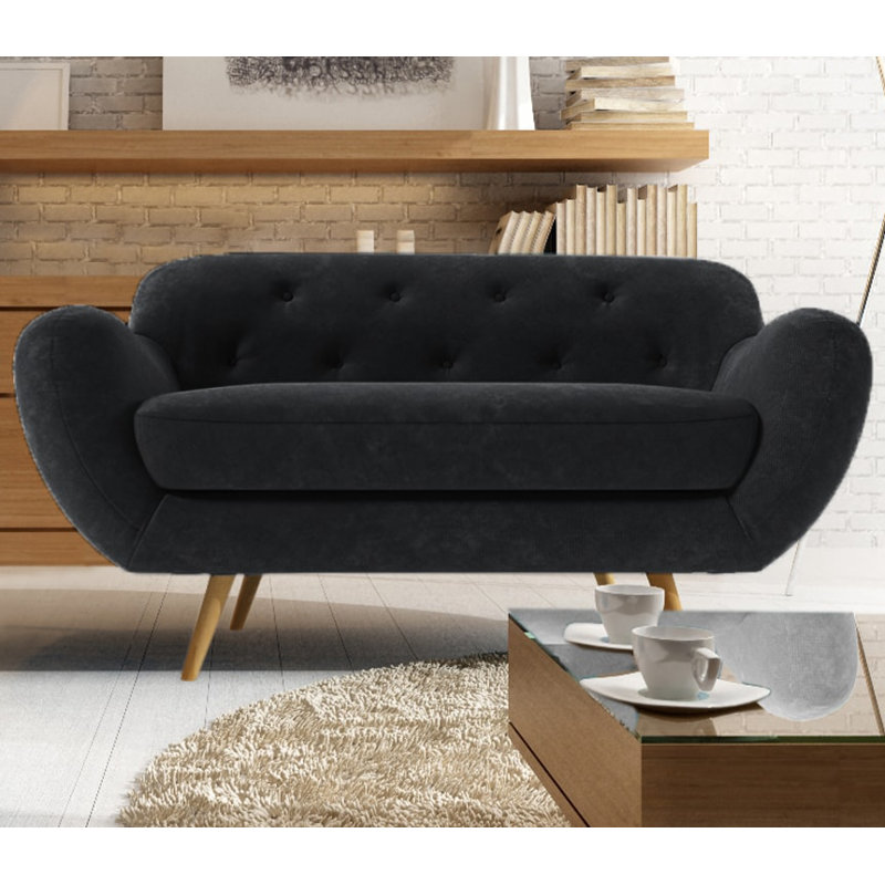 Jefferson 2 Seater Loveseat, Anthracite