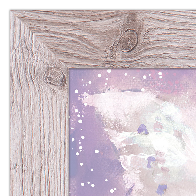 «Purple Butterfly», reproduction encadrée, H 11 po x l 14 po x P 0,75 po, Blanc