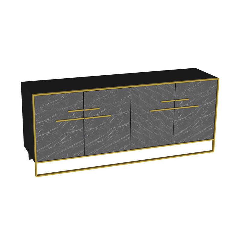 Buffet Mario de 70,87 pi de largeur, Noir