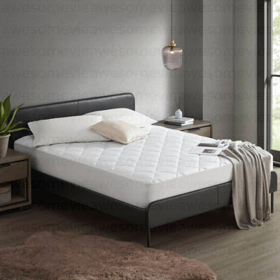Surmatelas à poches profondes blanc grand
