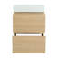 Meuble-lavabo moderne de 24 pouces avec lavabo simple, double tiroir et bois d'ingénierie imperméable pour un rangement efficace et un entretien facile-116332411