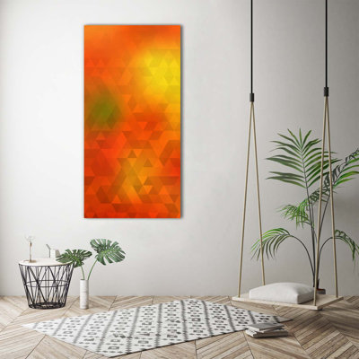 Abstraction Triangles - Wrapped Canvas Print