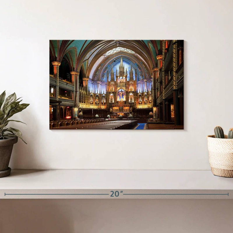 Adella Notre Dame, cathédrale de Montréal, H 8 po x l 12 po