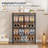 5-Tier Inclined Shoe Rack, Narrow Shoe Shelf Holds 12-16 Pairs