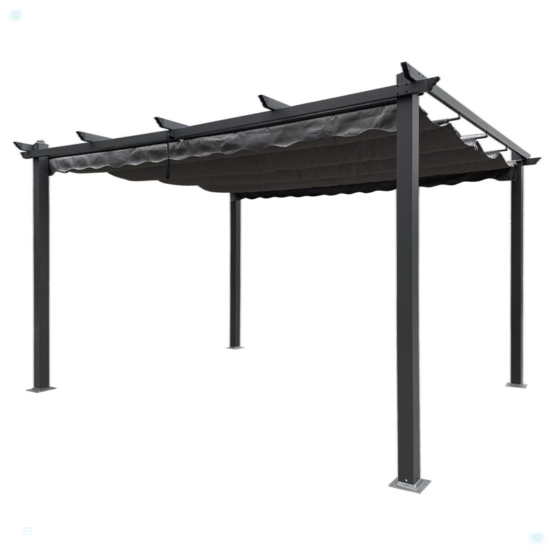 Pergola escamotable d'extérieur avec auvent