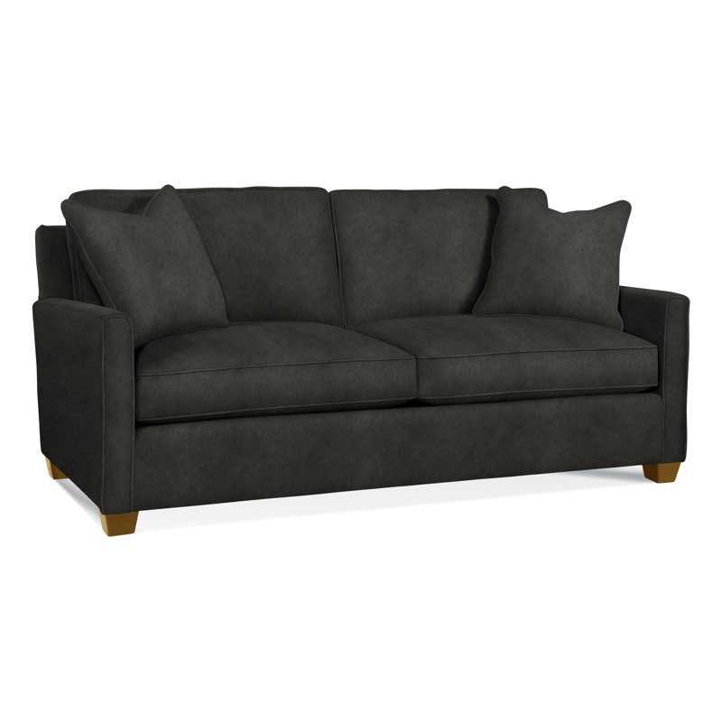 Nicklaus Sofa, Havana, Gel Memory Foam Mattress, White Textured Performance; 0865-91