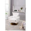 360-Degree Swivel Accent Chair with a Pillow-1161490003