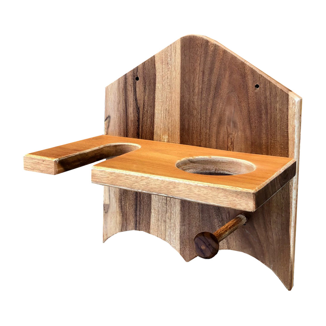 Lundell Mahogany Accent Shelf Red Barrel Studio®