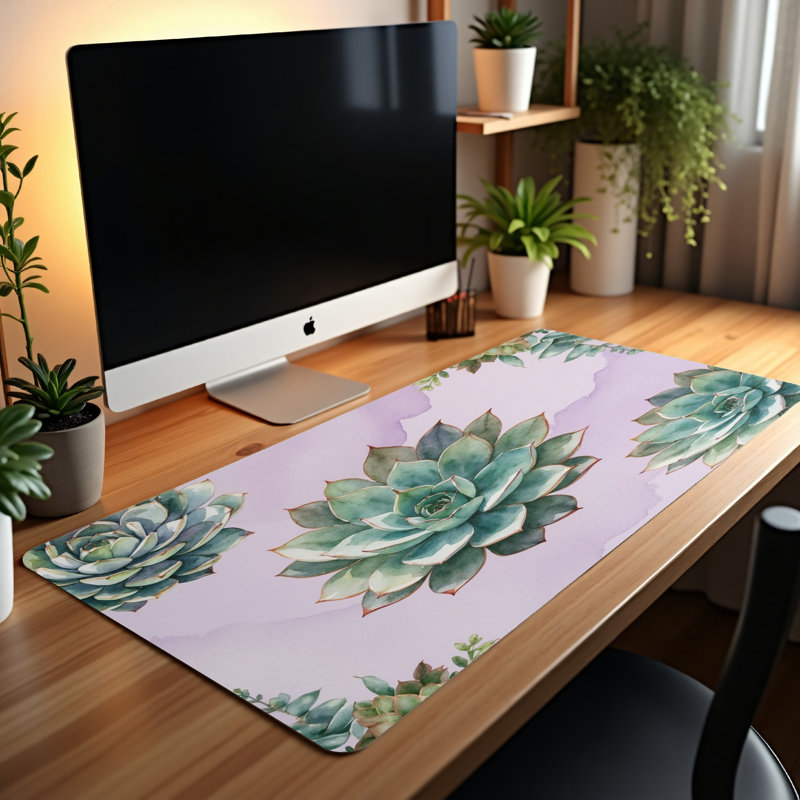 Polyester Desk Pad, 14.4x12.1