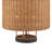 Lampe de table en rotin 2 lumières