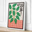 Potted Plant with Characters Japandi - Wrapped Canvas-1627203871-1627203866