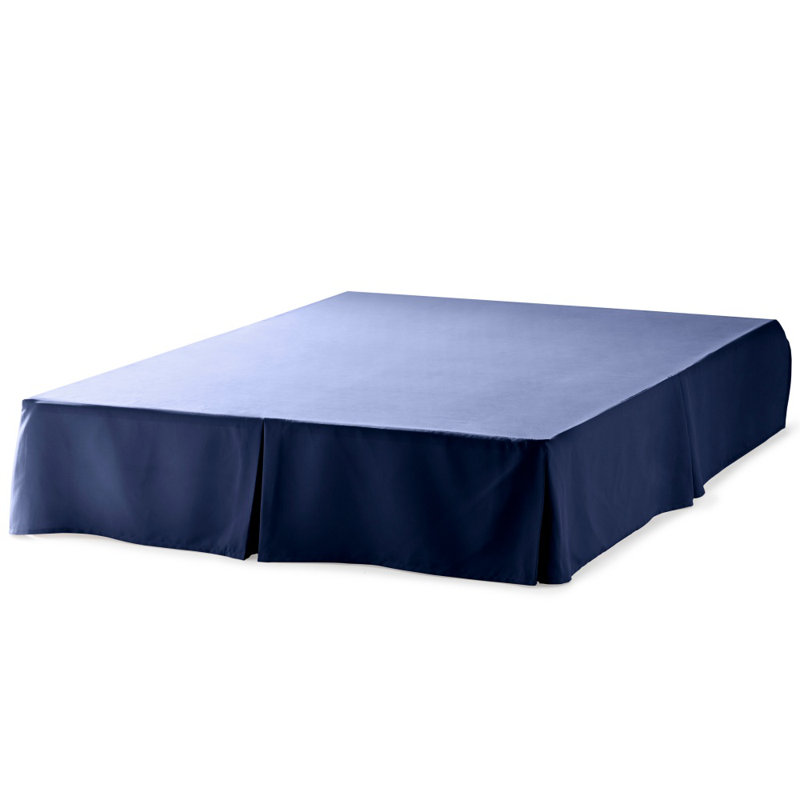 Navy 80gsm Microfiber Bedskirt - Full Size, Decorative & Functional Bed Cover