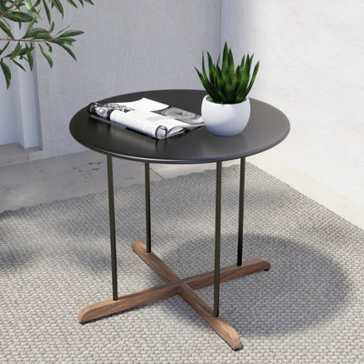Binar Side Table with Cross Base