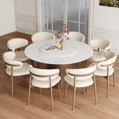 4/6/8 Person Modern Gathering Dining Table Set