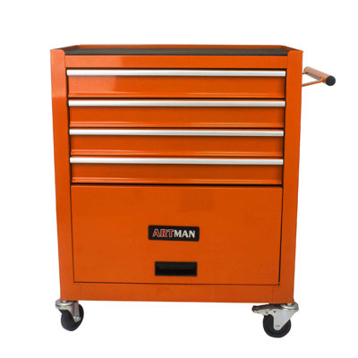 Chariot à outils multifonctionnel avec 4 roulettes